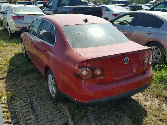 3VWRM71K39M011456 - 2009 VOLKSWAGEN JETTA RED photo 3