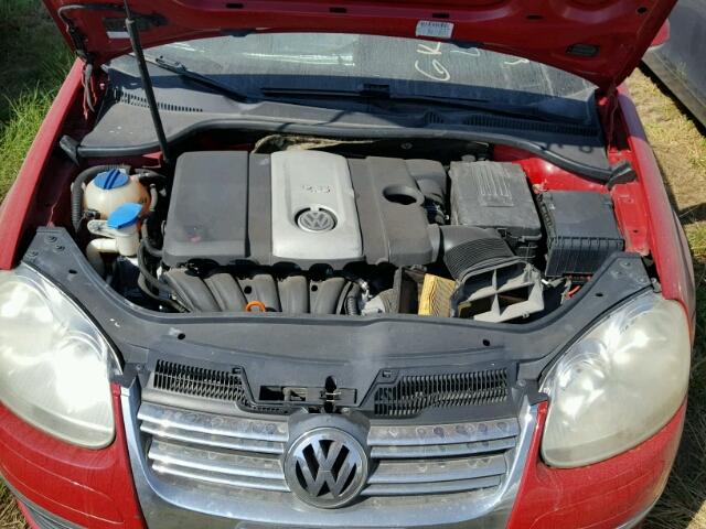 3VWRM71K39M011456 - 2009 VOLKSWAGEN JETTA RED photo 7