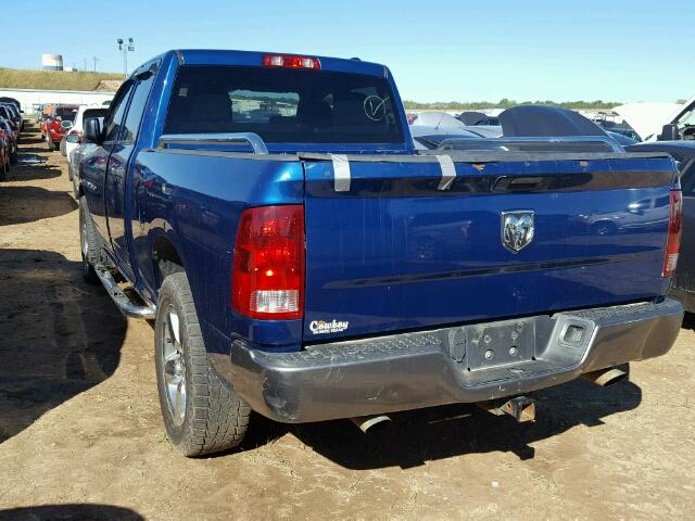 1D7RB1GTXBS514233 - 2011 DODGE RAM 1500 BLUE photo 3