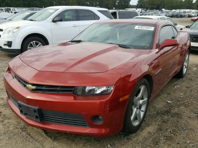 2G1FC1E36E9147066 - 2014 CHEVROLET CAMARO LT RED photo 2