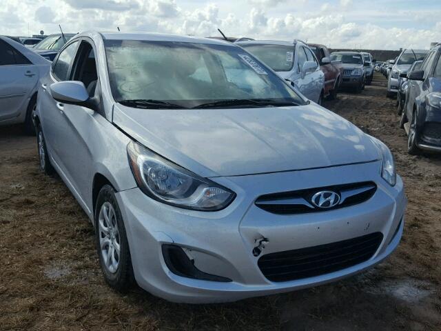 KMHCT4AE3DU555220 - 2013 HYUNDAI ACCENT SILVER photo 1