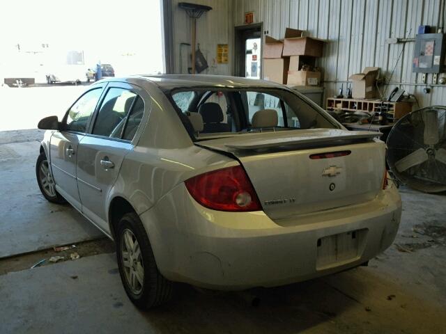 1G1AL55F677371406 - 2007 CHEVROLET COBALT SILVER photo 3