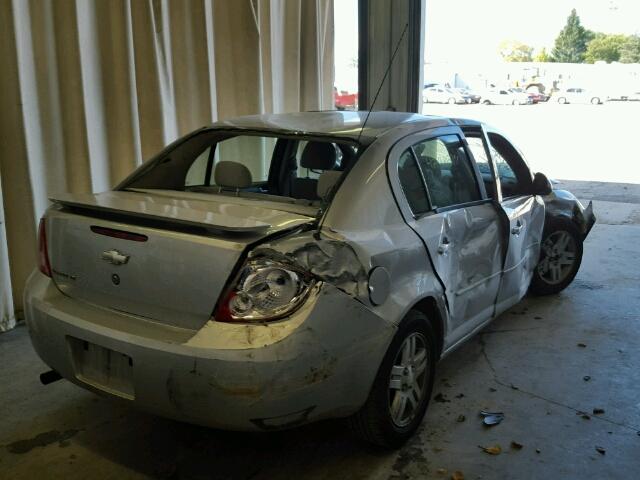 1G1AL55F677371406 - 2007 CHEVROLET COBALT SILVER photo 4