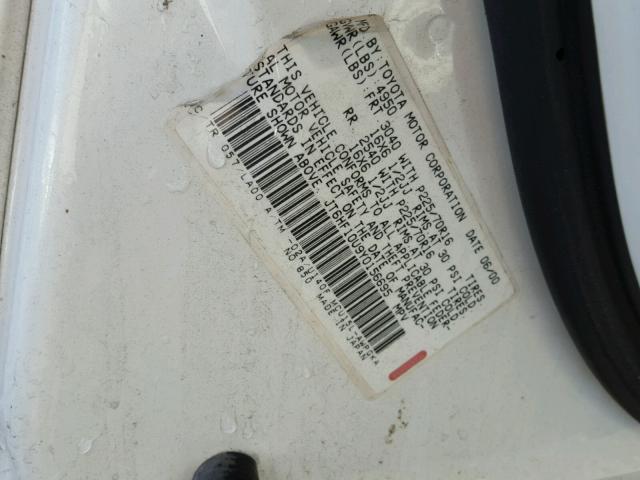 JT6HF10U9Y0156695 - 2000 LEXUS RX 300 CREAM photo 10