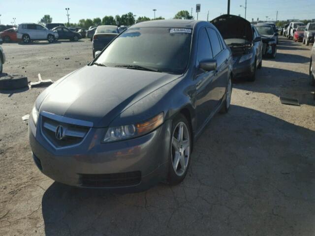 19UUA66285A077552 - 2005 ACURA TL GRAY photo 2