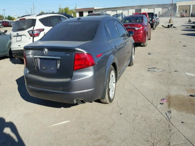 19UUA66285A077552 - 2005 ACURA TL GRAY photo 4