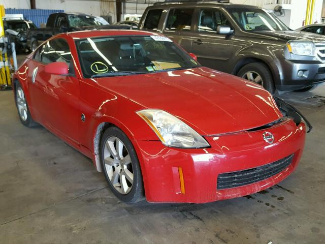 JN1AZ34D74T153359 - 2004 NISSAN 350Z COUPE RED photo 1