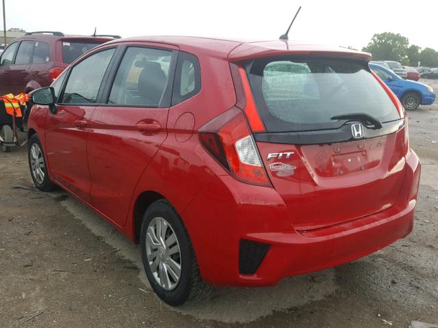 3HGGK5H56FM758065 - 2015 HONDA FIT LX RED photo 3