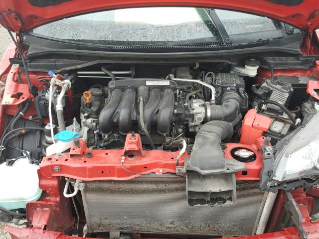 3HGGK5H56FM758065 - 2015 HONDA FIT LX RED photo 7