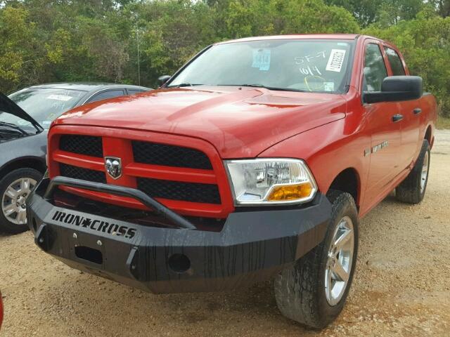 1C6RD7KT5CS244948 - 2012 DODGE RAM 1500 S RED photo 2