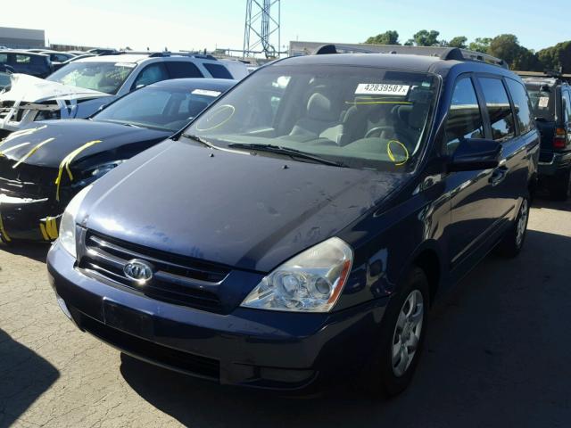 KNDMB233786249305 - 2008 KIA SEDONA BLUE photo 2