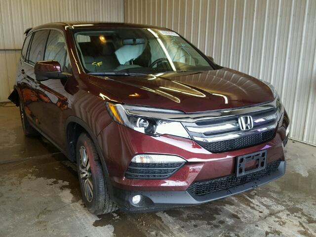 5FNYF6H5XGB082593 - 2016 HONDA PILOT BURGUNDY photo 1