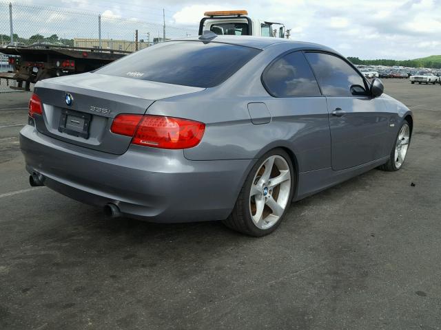 WBAKG7C51BE262908 - 2011 BMW 335 I SILVER photo 4