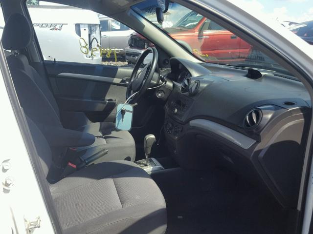 KL1TD56658B113993 - 2008 CHEVROLET AVEO BASE Ақ фото 5