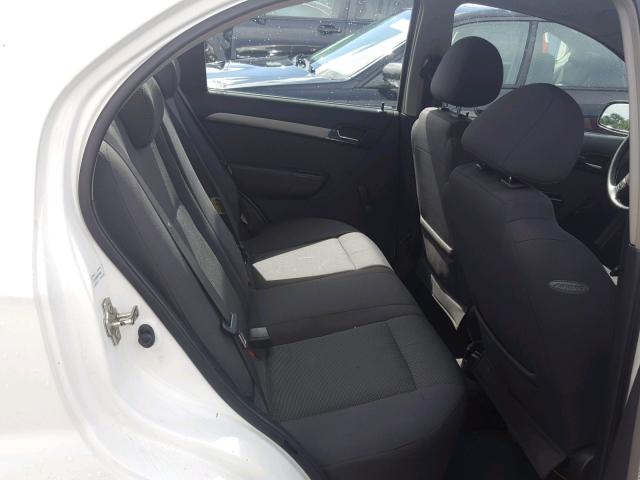 KL1TD56658B113993 - 2008 CHEVROLET AVEO BASE Ақ фото 6