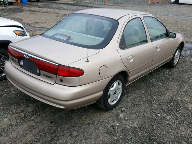 1FALP6534WK113077 - 1998 FORD CONTOUR BA BEIGE photo 4