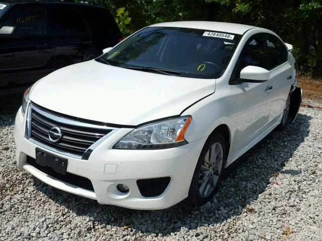 3N1AB7AP2DL799617 - 2013 NISSAN SENTRA SR WHITE photo 2