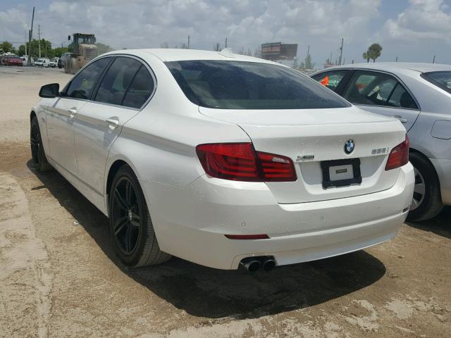 WBAXH5C54DD113442 - 2013 BMW 528 XI WHITE photo 3