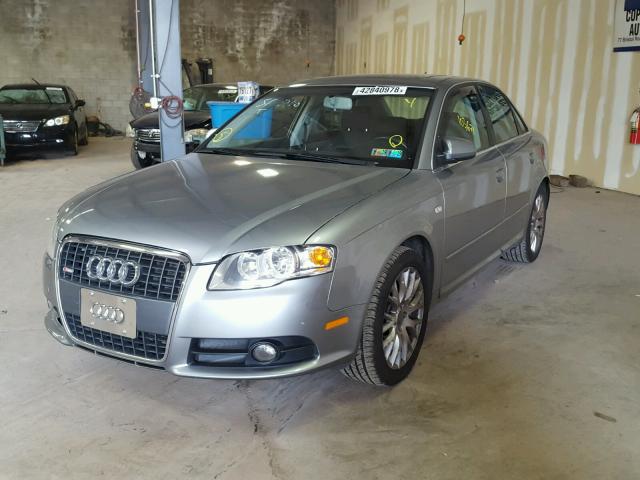 WAUDF78E28A165835 - 2008 AUDI A4 2.0T QU GRAY photo 2