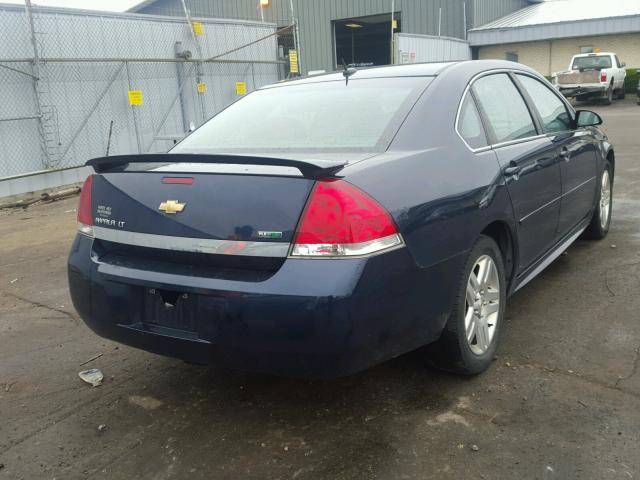 2G1WB5EK6B1157690 - 2011 CHEVROLET IMPALA LT BLUE photo 4