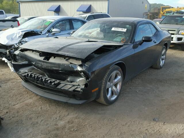 2C3CDYAG7EH187420 - 2014 DODGE CHALLENGER BLACK photo 2