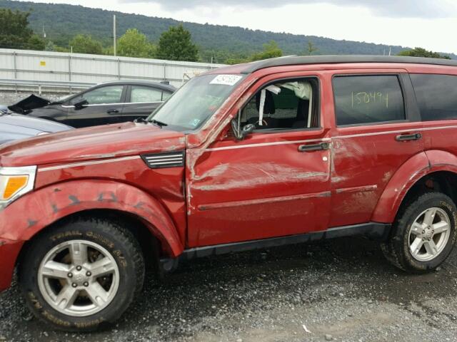 1D8GU28K78W230388 - 2008 DODGE NITRO SXT RED photo 9