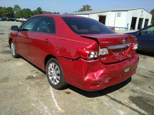 5YFBU4EE6DP173106 - 2013 TOYOTA COROLLA BA RED photo 3