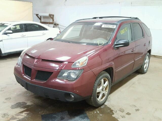 3G7DA03E54S531164 - 2004 PONTIAC AZTEK MAROON photo 2