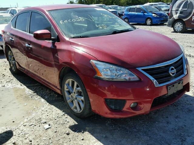 3N1AB7AP4DL718374 - 2013 NISSAN SENTRA RED photo 1