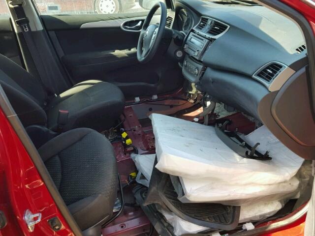 3N1AB7AP4DL718374 - 2013 NISSAN SENTRA RED photo 5