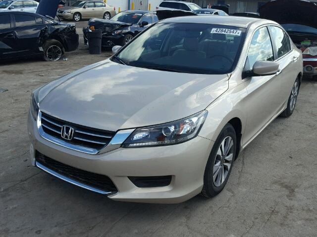 1HGCR2F38DA171595 - 2013 HONDA ACCORD GOLD photo 2