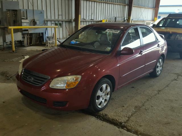 KNAFE121185531856 - 2008 KIA SPECTRA EX RED photo 2