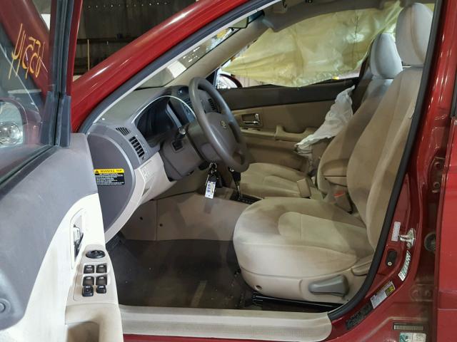 KNAFE121185531856 - 2008 KIA SPECTRA EX RED photo 5