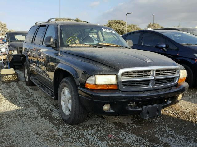 1B8HR58N42F123916 - 2002 DODGE DURANGO SL BLACK photo 1