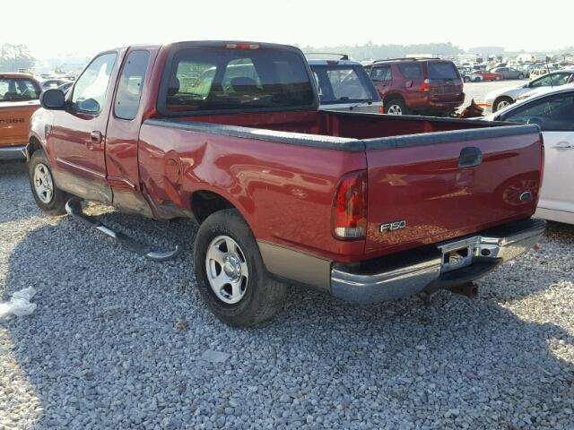 1FTRX17W52KB40362 - 2002 FORD F150 RED photo 3