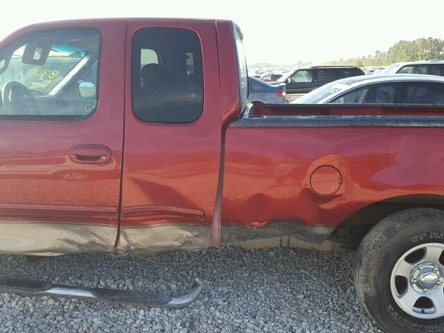 1FTRX17W52KB40362 - 2002 FORD F150 RED photo 9