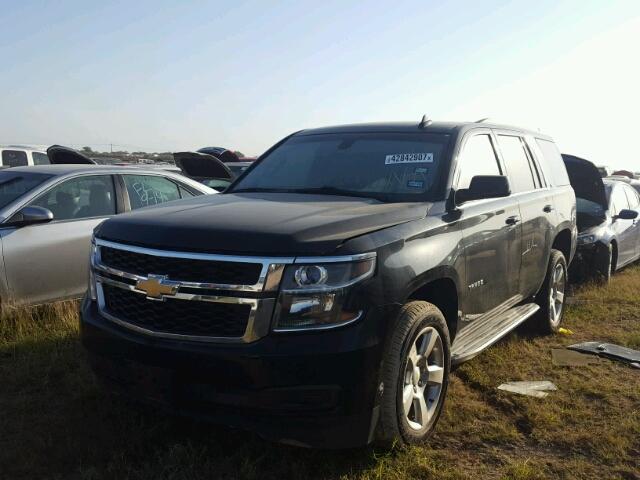 1GNSCAKCXFR637762 - 2015 CHEVROLET TAHOE BLACK photo 2