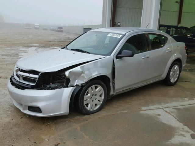 1B3BD4FB5BN579202 - 2011 DODGE AVENGER EX SILVER photo 2