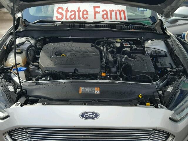 3FA6P0HDXFR226266 - 2015 FORD FUSION SE SILVER photo 7