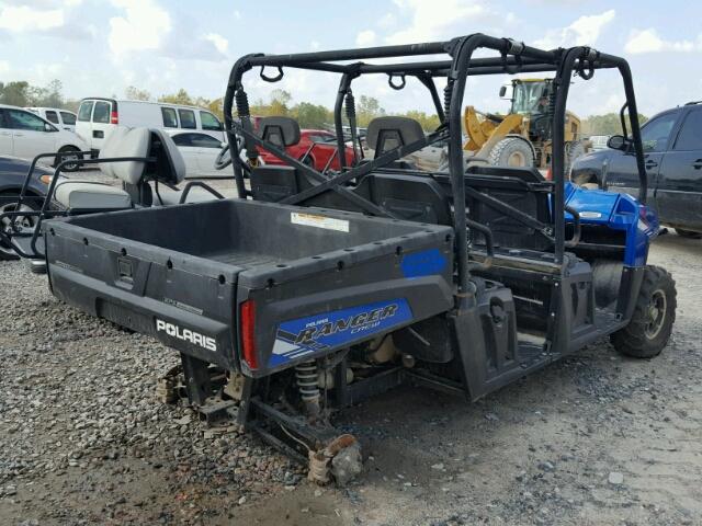 4XAWH7EA5DE738387 - 2013 POLARIS RANGER 800 BLUE photo 4