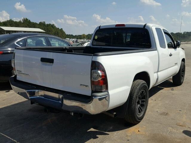 5TFTX4CNXCX019514 - 2012 TOYOTA TACOMA WHITE photo 4