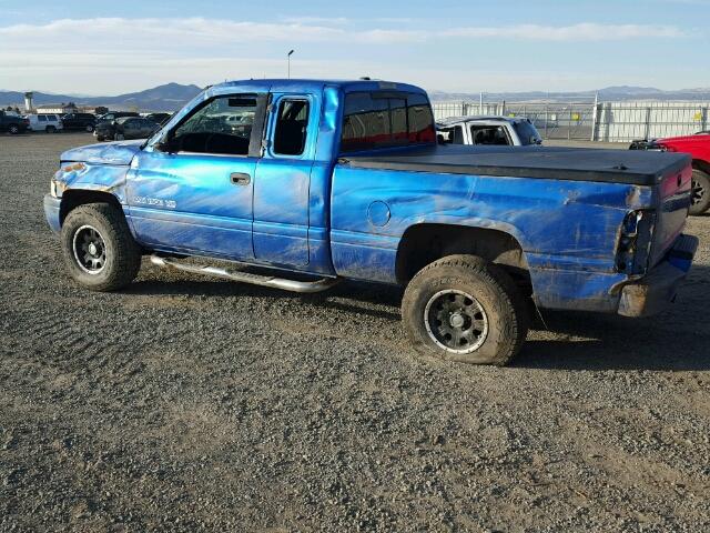 1B7HF13Z3YJ123749 - 2000 DODGE RAM 1500 BLUE photo 10