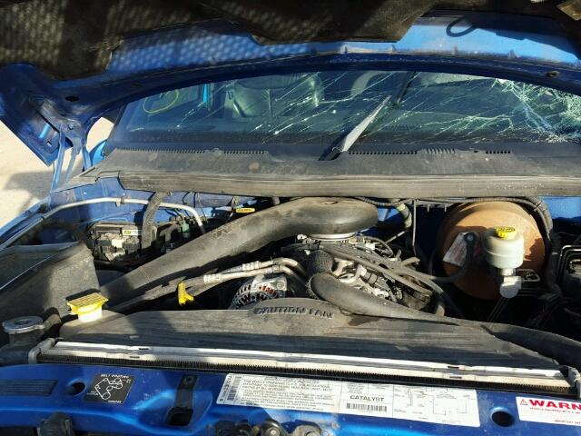 1B7HF13Z3YJ123749 - 2000 DODGE RAM 1500 BLUE photo 7