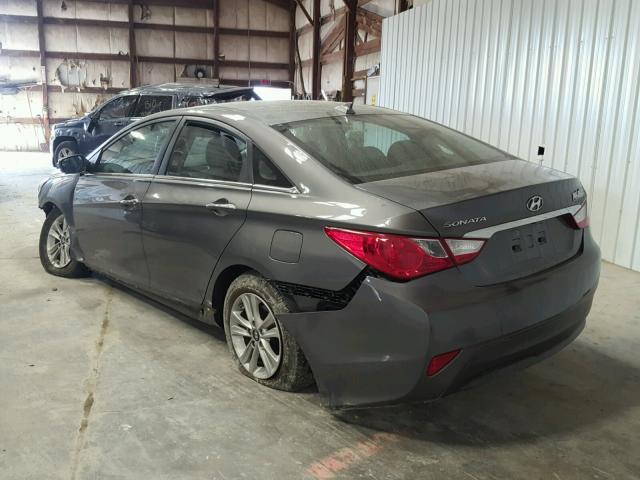 5NPEB4AC1EH922397 - 2014 HYUNDAI SONATA GLS GRAY photo 3