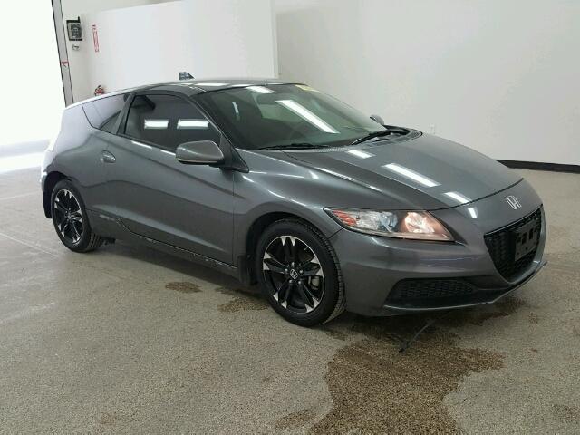 JHMZF1D47ES001276 - 2014 HONDA CR-Z GRAY photo 1