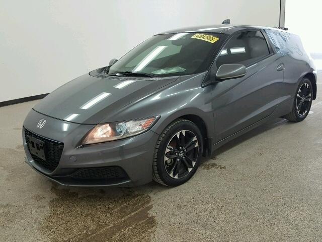 JHMZF1D47ES001276 - 2014 HONDA CR-Z GRAY photo 2