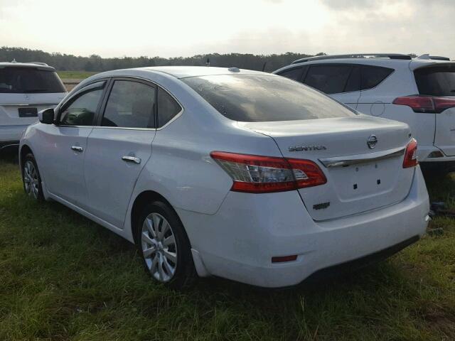 3N1AB7AP1FL693372 - 2015 NISSAN SENTRA WHITE photo 3