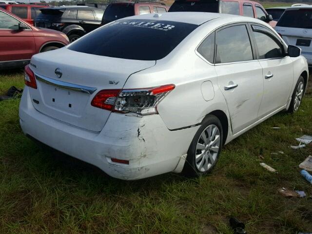 3N1AB7AP1FL693372 - 2015 NISSAN SENTRA WHITE photo 4