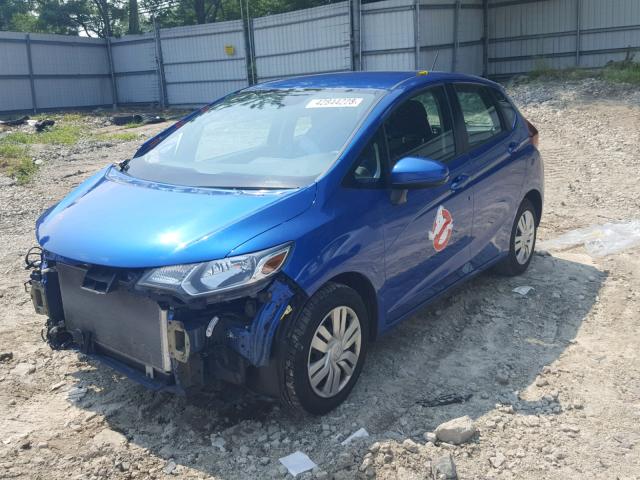 3HGGK5G53FM755075 - 2015 HONDA FIT LX BLUE photo 2