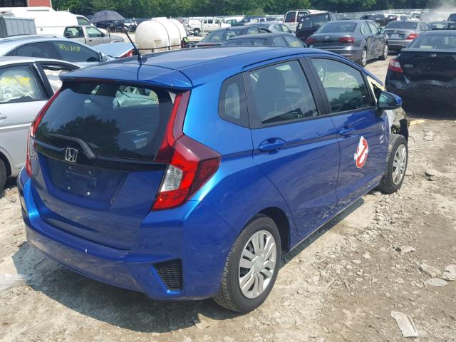 3HGGK5G53FM755075 - 2015 HONDA FIT LX BLUE photo 4